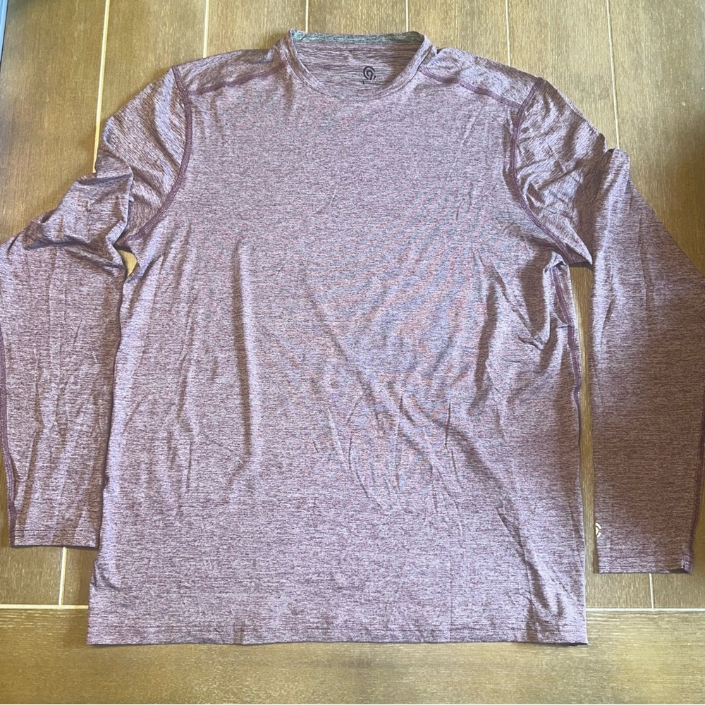 C9 by Champion Men's Heathered Burgundy Long Sleeve Tee